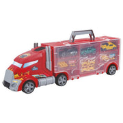 ODS Silver Wheel Camion Porta Auto con 3 Auto in Die Cast