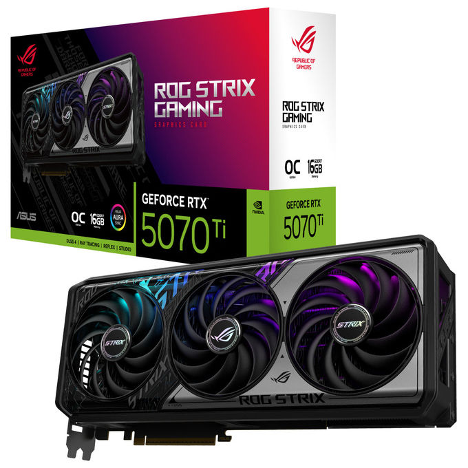 Asus ROG-STRIX-RTX5070TI-O16G-GAMING Scheda Grafica GeForce RTX 5070 Ti 16 GB GDDR7 256 bit OC Edition colore Multicolore
