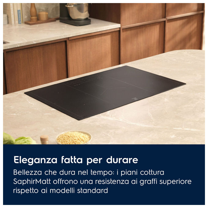 Electrolux Serie 700 KIS82453IZ Piano cottura a induzione 80cm 4 zone da incasso nero