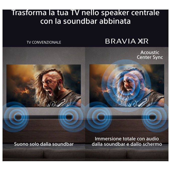 Sony K-65XR5 65'' 4K Ultra HD Smart TV Wi-Fi Nero