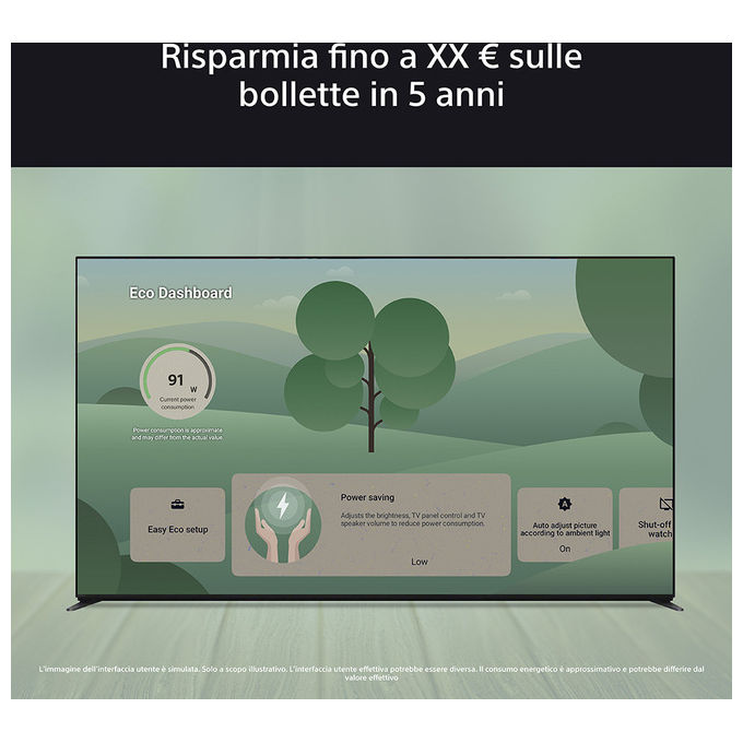 Sony K-65XR5 65'' 4K Ultra HD Smart TV Wi-Fi Nero