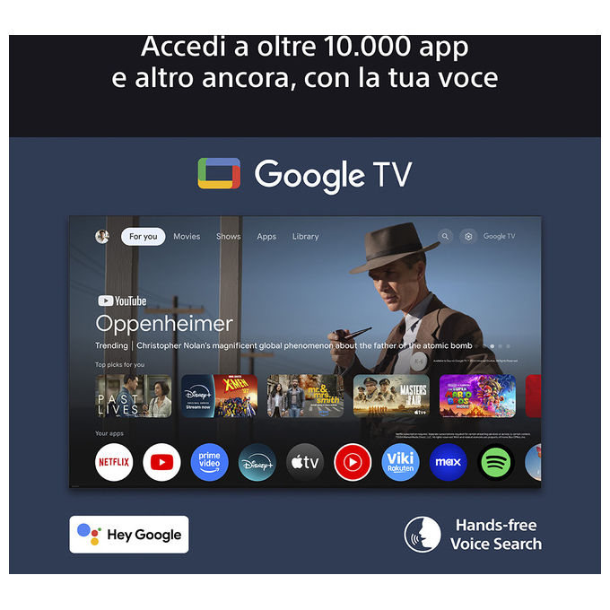 Sony K-65XR5 65'' 4K Ultra HD Smart TV Wi-Fi Nero