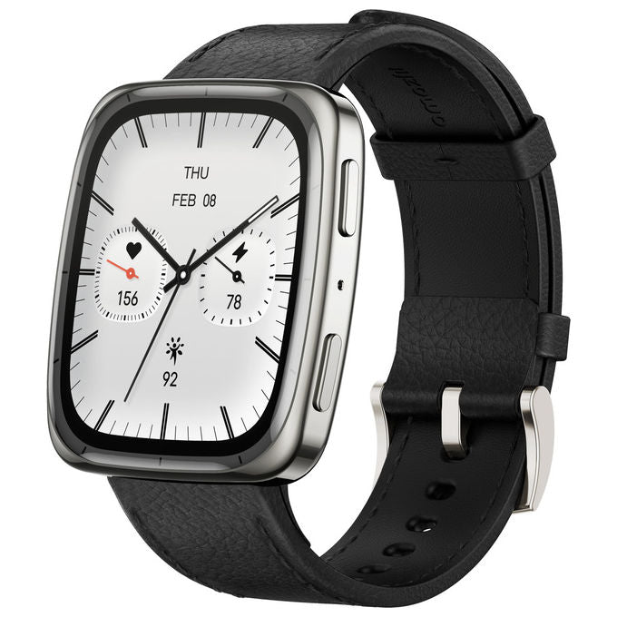 Amazfit Active 2 Square Smartwatch con Cinturino Rosso in Silicone