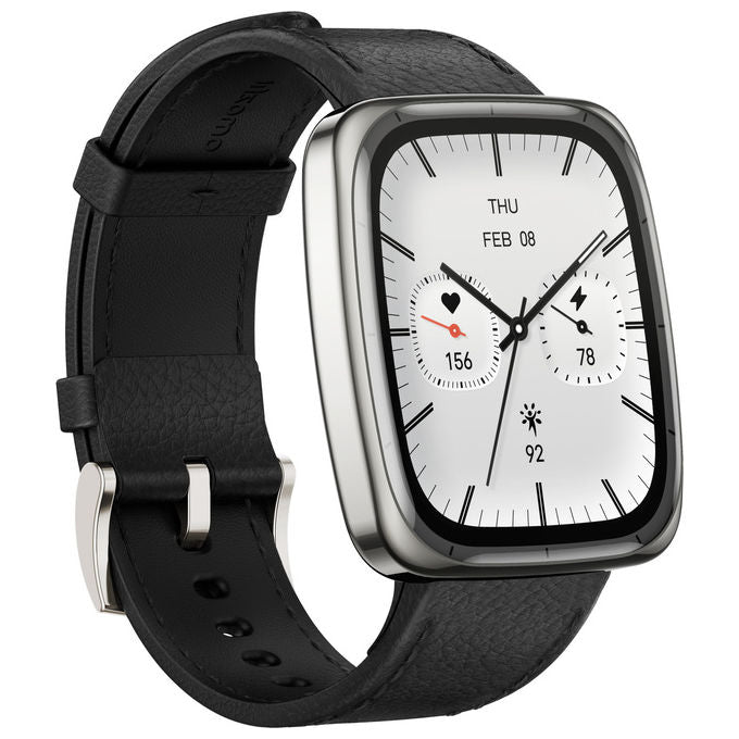 Amazfit Active 2 Square Smartwatch con Cinturino Rosso in Silicone