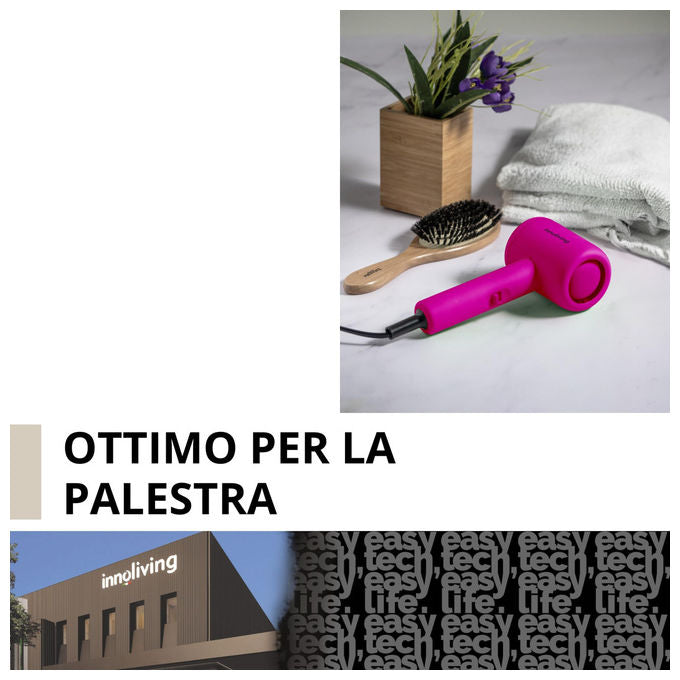 Innoliving Asciugacapelli Mini INN-612 Compatto e Pieghevole