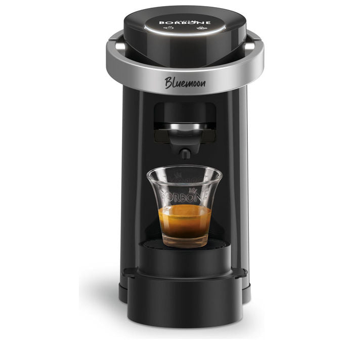 Caffe' Borbone Bluemoon, Macchina da Caffe' a Cialde ESE 44mm, 15 Bar, 0.9L, Nero