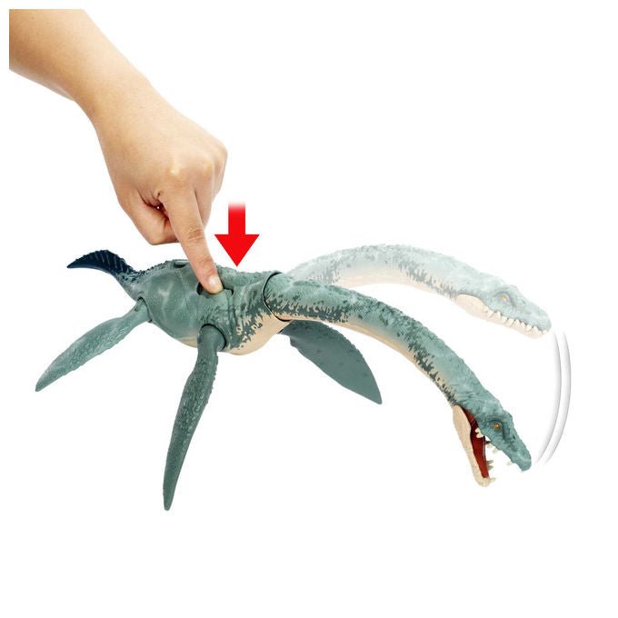 Mattel, Jurassic World, Elasmosaurus Giganti, Action Figure Dinosauro, HLP23 -HLP26  - HLP27   ASSORTITO
