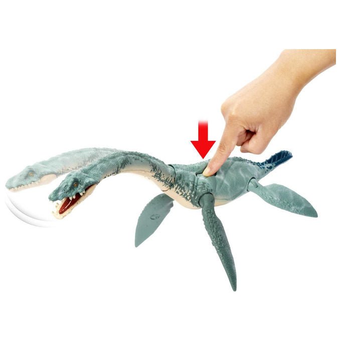 Mattel, Jurassic World, Elasmosaurus Giganti, Action Figure Dinosauro, HLP23 -HLP26  - HLP27   ASSORTITO