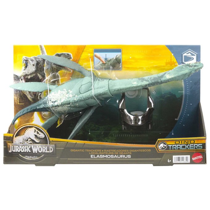 Mattel, Jurassic World, Elasmosaurus Giganti, Action Figure Dinosauro, HLP23 -HLP26  - HLP27   ASSORTITO