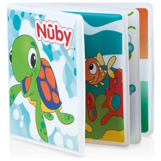 Nuby, Libro Bagnetto Animali Acquatici, Impermeabile, Con Suono, Adatto Dalla Nascita