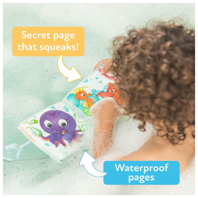 Nuby, Libro Bagnetto Animali Acquatici, Impermeabile, Con Suono, Adatto Dalla Nascita