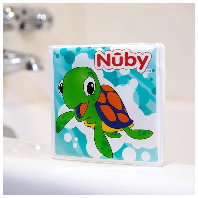 Nuby, Libro Bagnetto Animali Acquatici, Impermeabile, Con Suono, Adatto Dalla Nascita