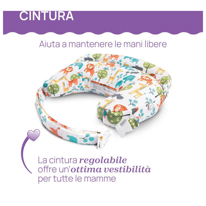 Chicco Cuscino Allattamento Boppy Deluxe Ergonomico Sfoderabile e Lavabile Supporto Mamma e Bambino