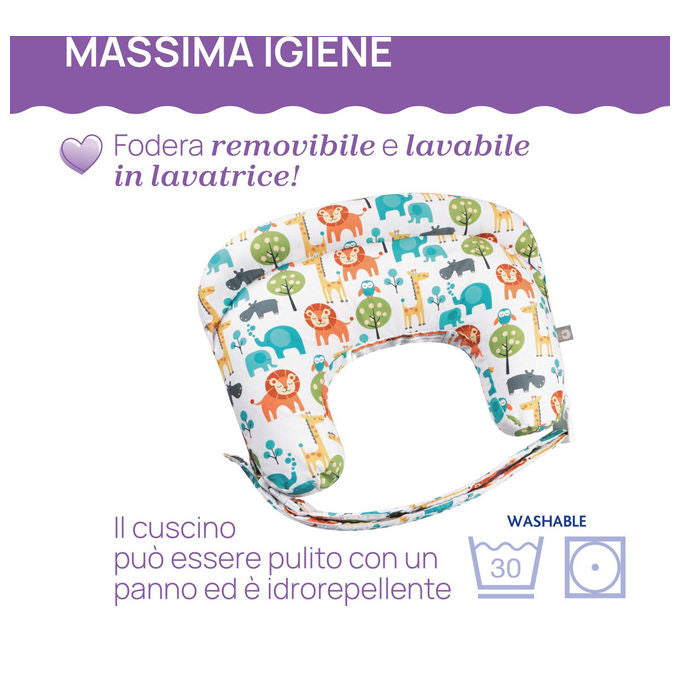 Chicco Cuscino Allattamento Boppy Deluxe Ergonomico Sfoderabile e Lavabile Supporto Mamma e Bambino