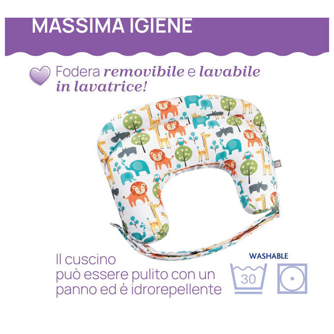 Chicco Boppy Cuscino Allattamento Deluxe Ergonomico Sfoderabile e Lavabile