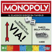 Hasbro Gaming, Monopoly, Gioco da Tavolo per Famiglia e Amici, Include Vaschetta e Pedine Grandi, 2-6 Giocatori