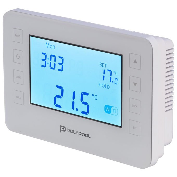 Poly Pool, Termostato Digitale Smart Wi-Fi, Programmabile, Compatibile Alexa Google Home, PP1471