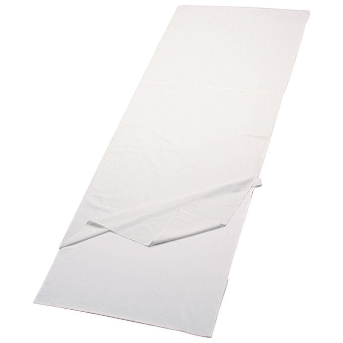 Ferrino Travel SQ, Sacco Lenzuolo, 210x80 cm, Cotone Naturale, Bianco