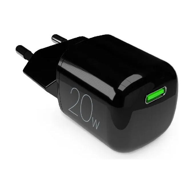 Puro, Caricabatterie da Muro MiniPro, 20W USB - C, GaN, Nero, Smartphone, Tablet - Yeppon