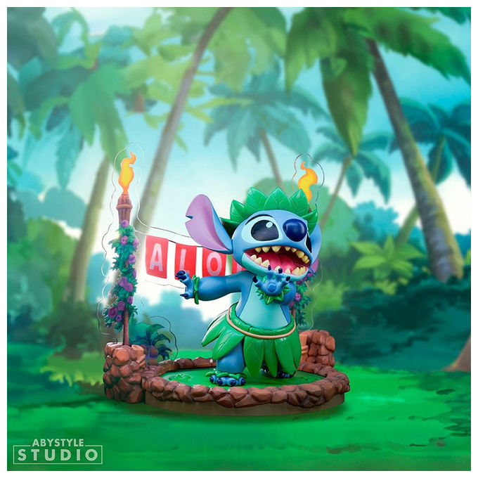 Abysse Corp, Statuetta Stitch Hula, 10 cm, PVC, Lilo and Stitch