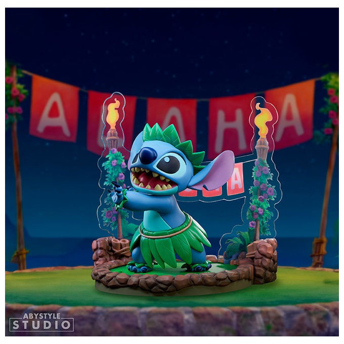 Abysse Corp, Statuetta Stitch Hula, 10 cm, PVC, Lilo and Stitch