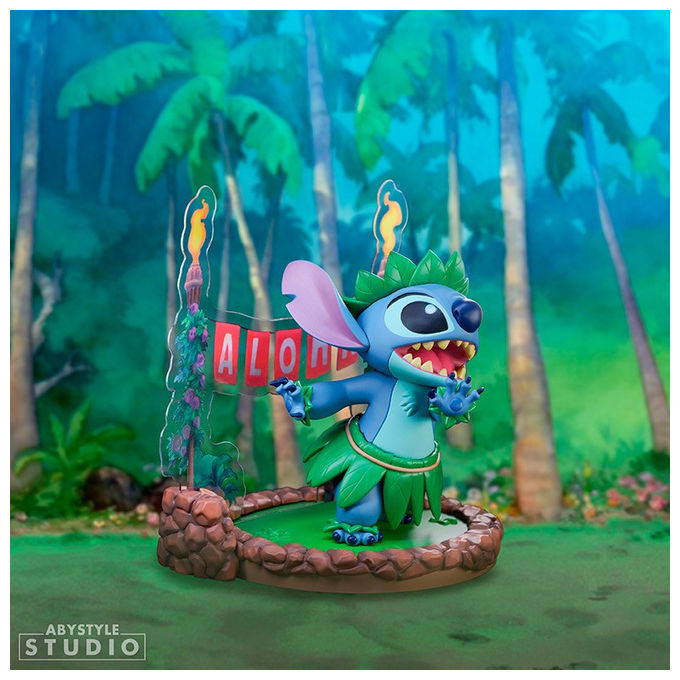 Abysse Corp, Statuetta Stitch Hula, 10 cm, PVC, Lilo and Stitch