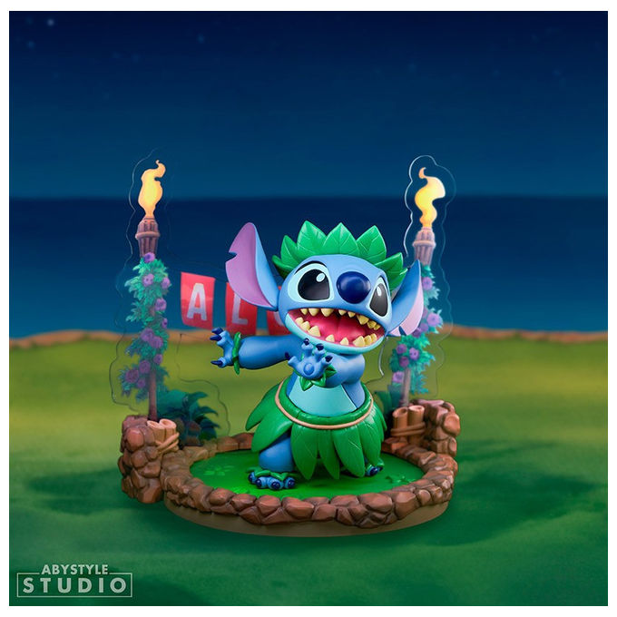 Abysse Corp, Statuetta Stitch Hula, 10 cm, PVC, Lilo and Stitch