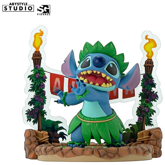 Abysse Corp, Statuetta Stitch Hula, 10 cm, PVC, Lilo and Stitch