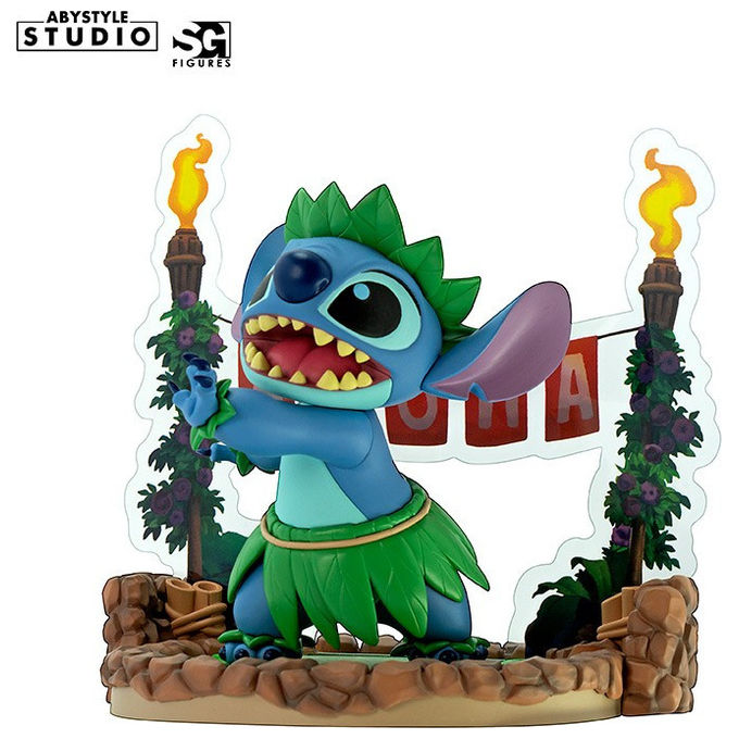 Abysse Corp, Statuetta Stitch Hula, 10 cm, PVC, Lilo and Stitch