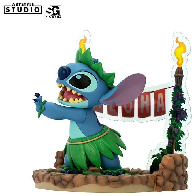 Abysse Corp, Statuetta Stitch Hula, 10 cm, PVC, Lilo and Stitch