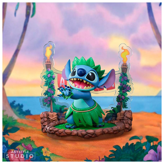 Abysse Corp, Statuetta Stitch Hula, 10 cm, PVC, Lilo and Stitch