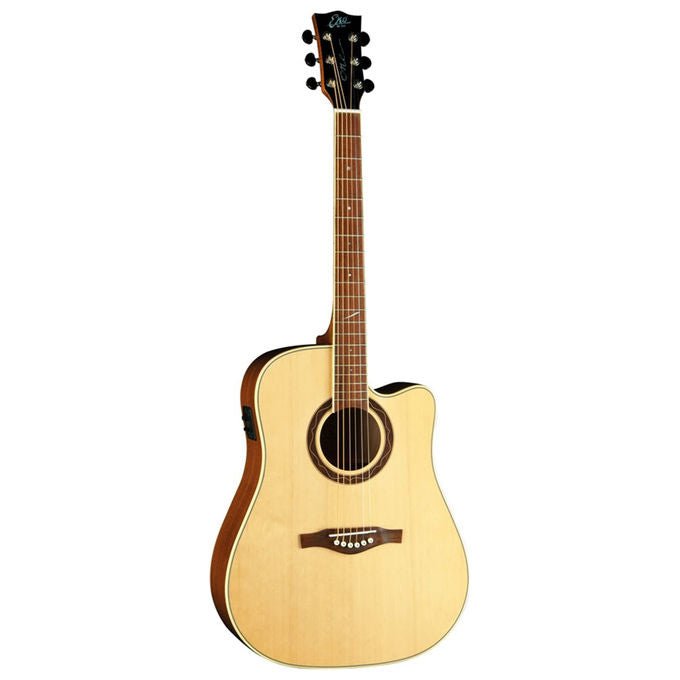 Eko, Chitarra Acustica Elettrificata Dreadnought Cutaway, Fishman Presys II, Mogano, Naturale
