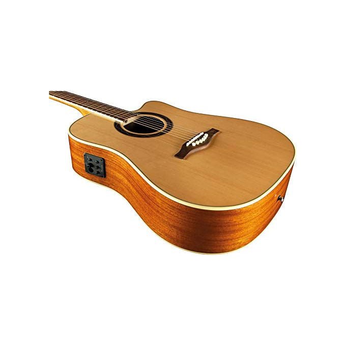 Eko, Chitarra Acustica Elettrificata Dreadnought Cutaway, Fishman Presys II, Mogano, Naturale