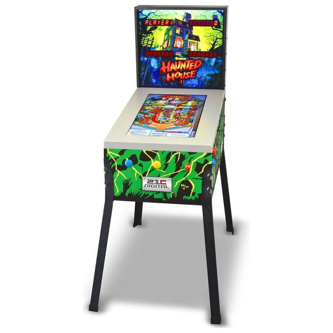 Arcade1Up, Toy Shock Haunted House, Flipper Elettronico, 12 Giochi, Display 24 Pollici
