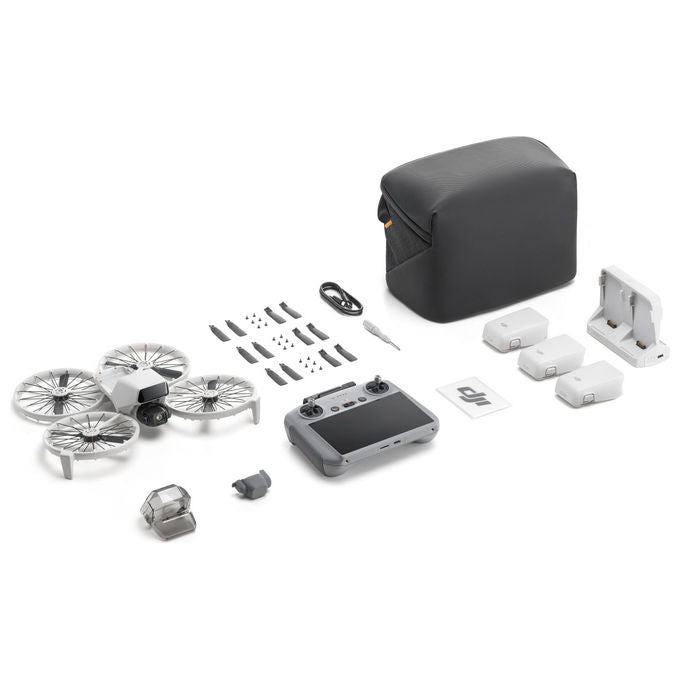 DJI Flip Fly More Combo RC 2, Quadrirotore, 48 MP, 4K, Nero Bianco