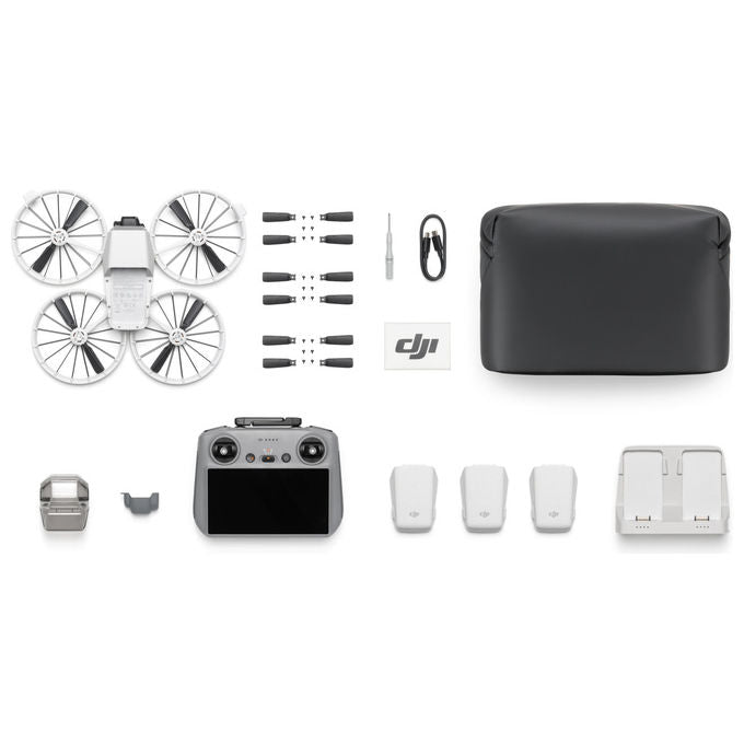 DJI Flip Fly More Combo RC 2, Quadrirotore, 48 MP, 4K, Nero Bianco