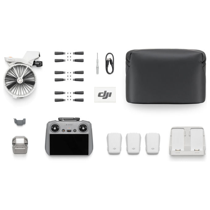 DJI Flip Fly More Combo RC 2, Quadrirotore, 48 MP, 4K, Nero Bianco