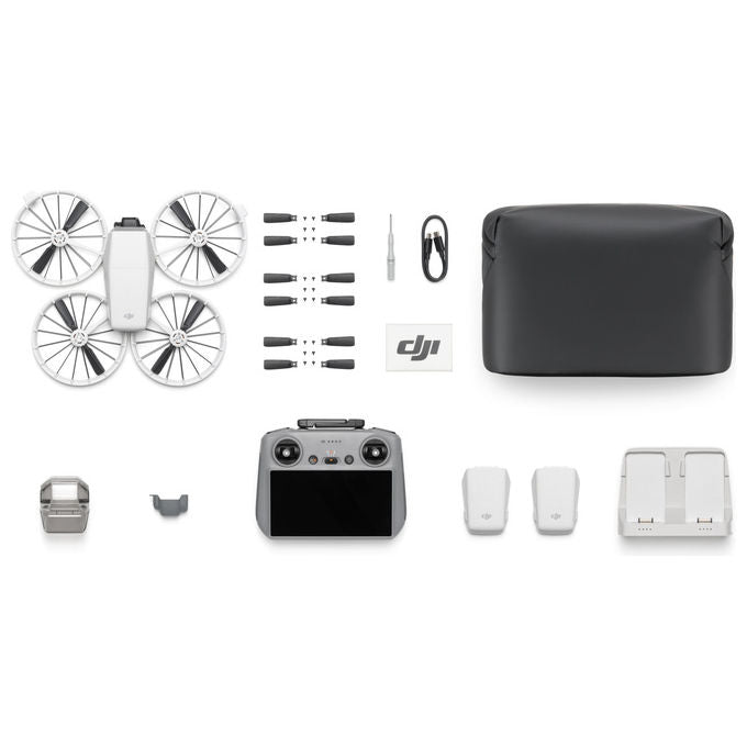 DJI Flip Fly More Combo RC 2, Quadrirotore, 48 MP, 4K, Nero Bianco