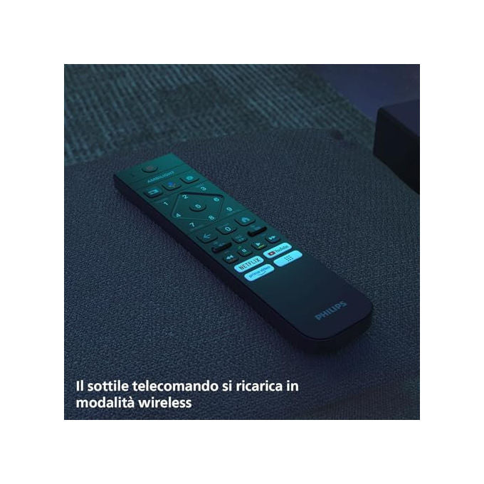 Philips Ambilight 55OLED820 4K OLED Smart TV 55 Pollici con processore P5 AI Perfect Picture Ultra HD Google TV Dolby Vision e Atmos Sound