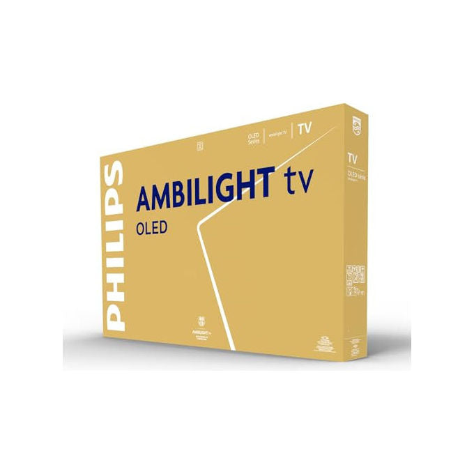 Philips Ambilight 55OLED820 4K OLED Smart TV 55 Pollici con processore P5 AI Perfect Picture Ultra HD Google TV Dolby Vision e Atmos Sound