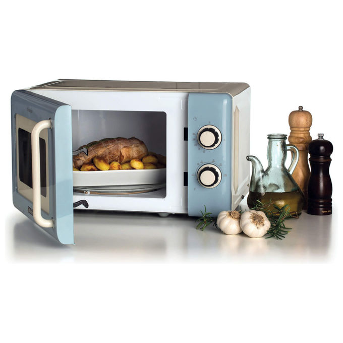 Ariete Forno Microonde Vintage Celeste 20L 800W
