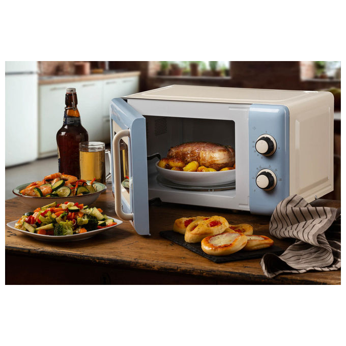 Ariete Forno Microonde Vintage Celeste 20L 800W