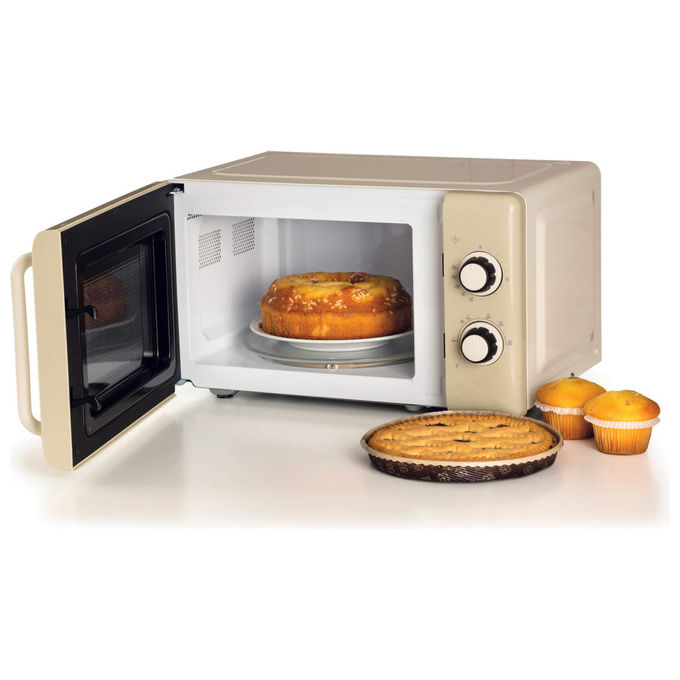 Ariete Forno a Microonde Vintage 800W 20L Beige