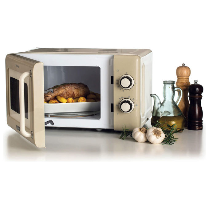 Ariete Forno a Microonde Vintage 800W 20L Beige