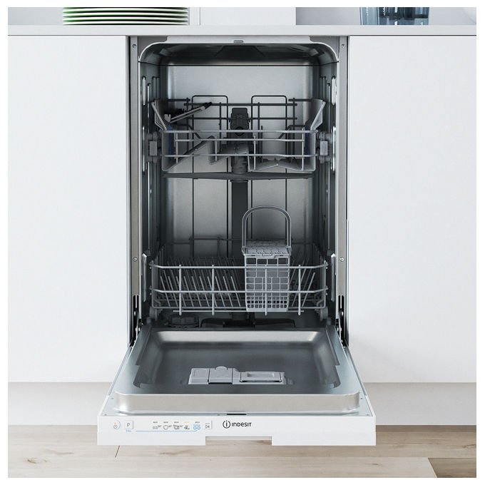 Indesit IN2IKE107 Lavastoviglie Incasso 10 coperti Classe E 47 dB PushandGo 5 programmi (82x45x55 cm) colore Bianco