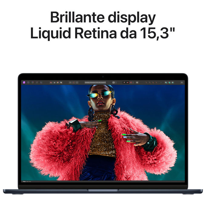 Apple macbook air 15.3 m3 8gb 256gb ssd mezzanotte