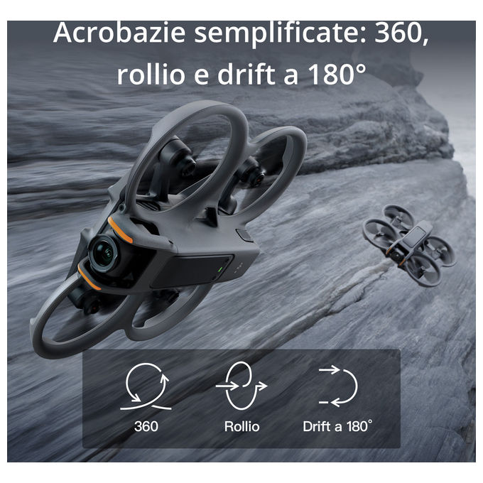 DJI Avata 2 drone fpv 4k nero fly more combo con 3 batterie goggles 3 e rc motion 3
