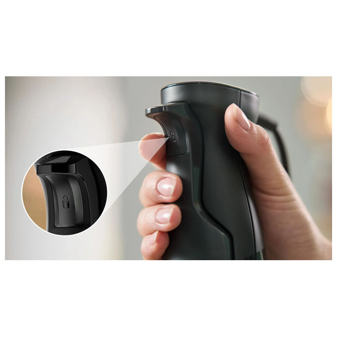Bosch frullatore ad immersione MSM4B620 ErgoMaster 1000W nero QuattroBlade AntiSplash