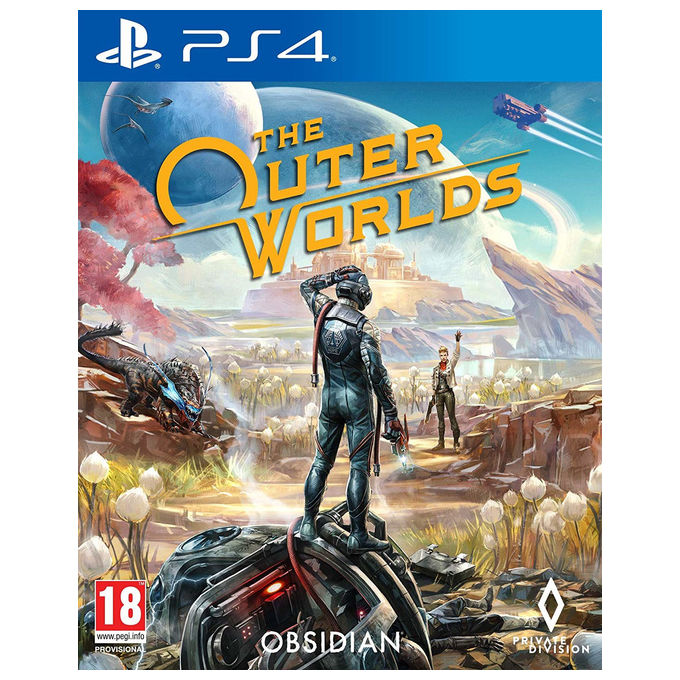 The outer worlds videogioco di ruolo fantascientifico per ps4 giocatore singolo pegi 18