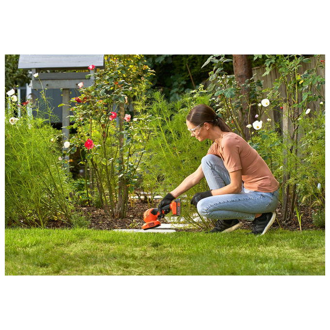 Black + Decker tagliasiepi e cesoia a batteria 18v bcss18d1 2 in 1